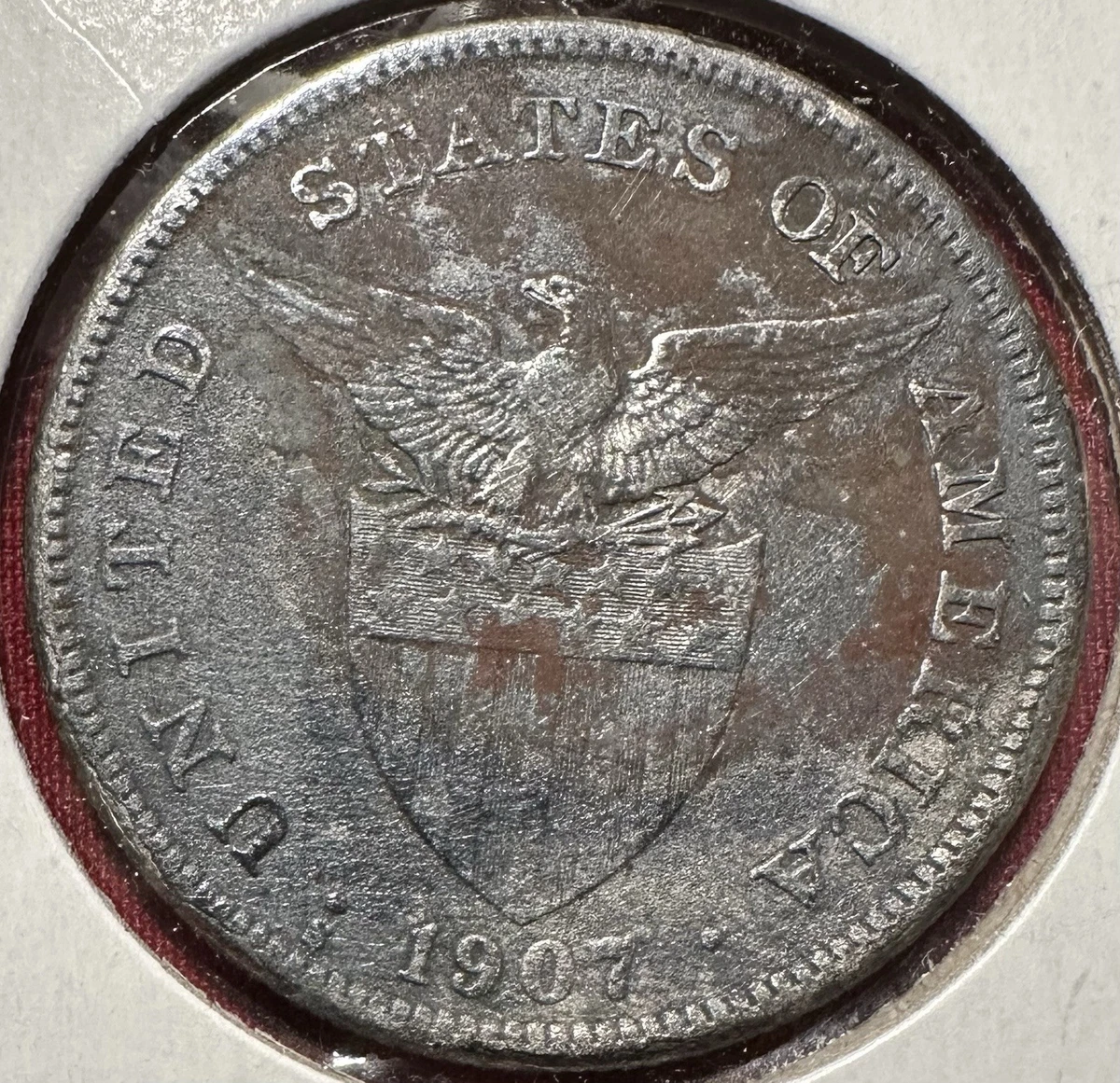 Circulated Silver 1907 Year U.S. Philippine Coins (1898-1946) for