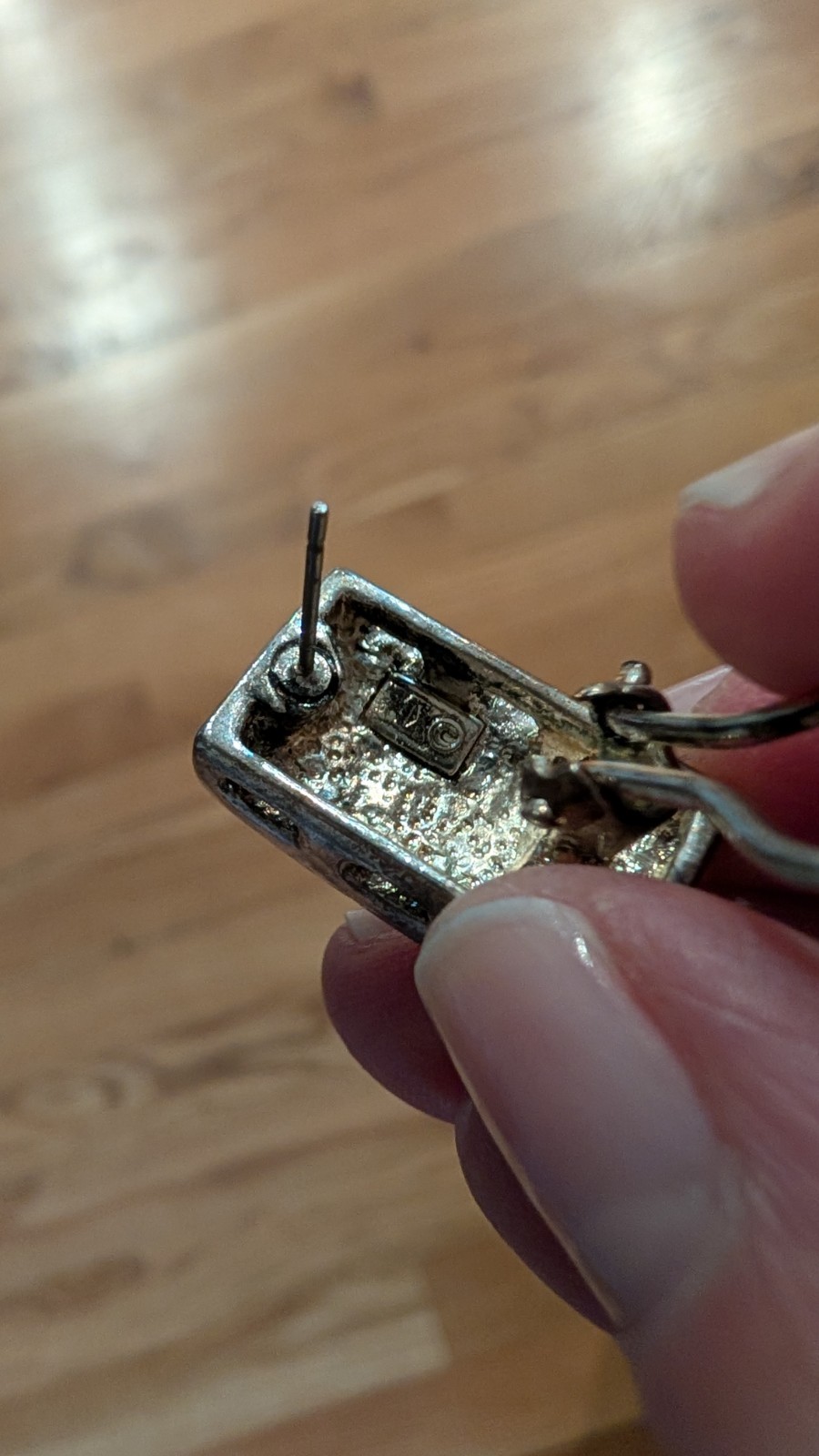 Gorgeous Sterling Rectangle Post Earrings Southwe… - image 2