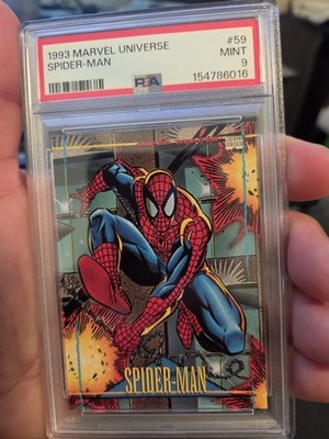 1993 MARVEL UNIVERSE #59 SPIDER-MAN PSA 9