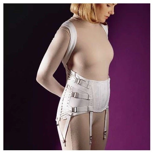 Freeman Women's Lumbosacral Corset Back Brace Support White 523 48 Lace USA - Picture 2 of 20