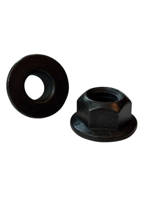 50 Pcs 7/16-14 Grade 8 Hex Flange Top Lock Nuts Coarse Zinc Phosphate & Oil