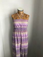 JEAN PASCALE DRESS Long Medium 12 Jersey SUMMER MAXI Boho Womens Casual