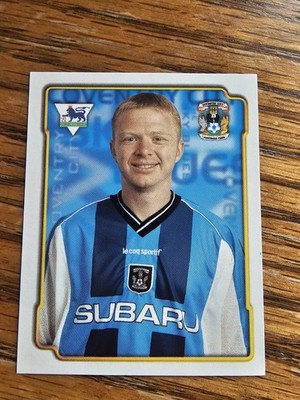 Merlin Premier League 99 Sticker - David Burrows - Opta Index Statistiken - Coventry