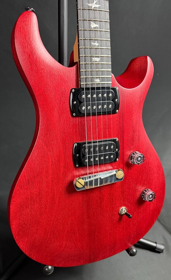 PRS SE CE 24 Standard Satin Stoptail Electric Guitar Vintage Cherry w/ Gig Bag - Image 3 of 4