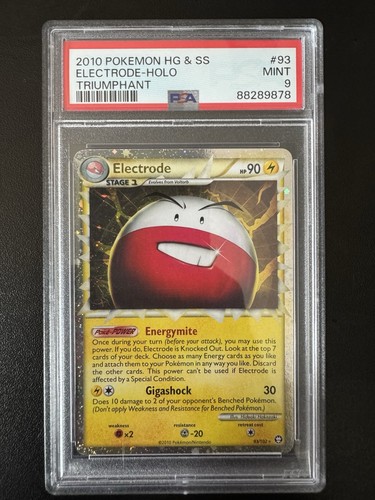 PSA 9 - Electrode (Prime) 93/102 Triumphant Holo