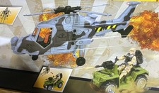 1:18 Fuerza de Tarea Militar Helicóptero de Ataque ATV Figura Set juega con Gi Joe Arah