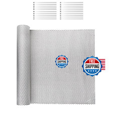 Exhaust Heat Shield Automotive 16" x 78.7", Embossed Aluminum Heat Shield Kit wi