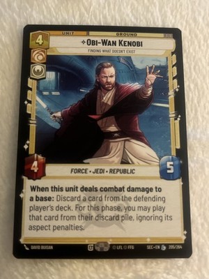 Star Wars Unlimited TCG Obi-Wan Kenobi  205/264  ''Finding What Doesn't Exist''