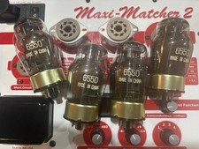 Matched Quad 4 ARS China 6550 3Get Power Tubes Maxi-Matcher 2 Test NOS NIB I