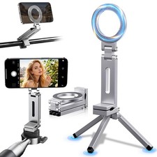 Magnetic Phone Tripod Stand,Tripods Mount Foldable,Magnetic Tripod Selfie Sti...