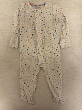 Magnetic Me Modal Coverall Pajama, Heart Pattern, 3-6 Months