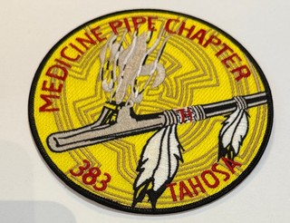OA Lodge 383 Tahosa Medicine Pipe Chapter Jacket Patch Boy Scout XJ4