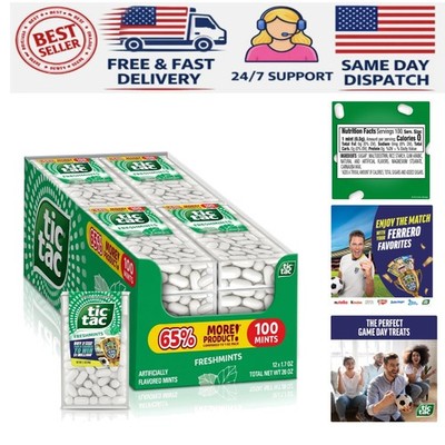 Freshmints On-the-Go Breath Mints - 100 Flavor Layers, Bulk 12 Pack (1.7oz each)
