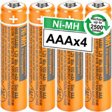 OSIM 4Pack HHR-55AAABU NI-MH AAA Rechargeable Batteries 1.2V 550Mah AAA Nimh Rec