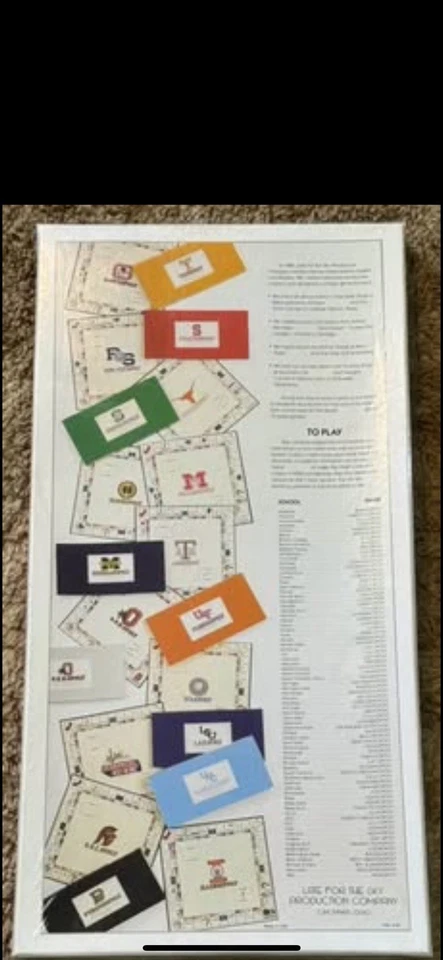 Game Board Ohio State University new 1980 Sports Memorabilia O.S.U. Opoly - Image 2 of 2