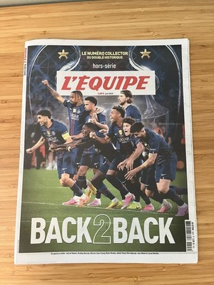 Journal L'EQUIPE 2. Juni 2026 Collector Back2back PSG Paris Saint Germain
