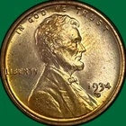 1934-D Red Lincoln Wheat Cent Brilliant Uncirculated BU Coin #36352