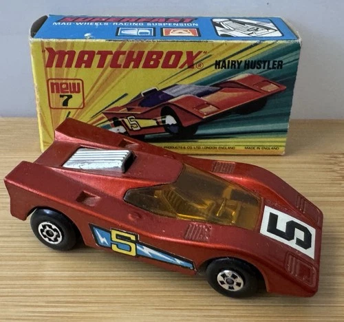 MATCHBOX VINTAGE 7 HAIRY HUSTLER WITH BOX - no car