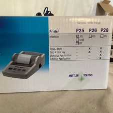 Mettler Toledo P25 Rs Printer New