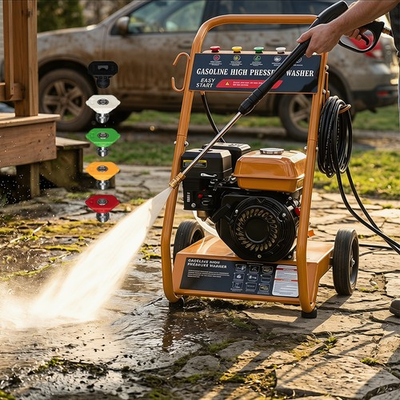#ad 3950 PSI Gas High Pressure Washer 5 Nozzles Gas Powered Washer 2.6 GPM 212cc $256.61