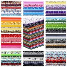 100 Pieces 10 x 10 Inches Cotton Fabric Squares Patchwork Quilting Fabric Bun...
