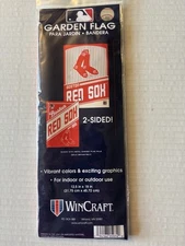 BOSTON RED SOX 2-SIDED COOPERSTOWN 12"X18" GARDEN FLAG NEW & OFFICIALLY LICENSED