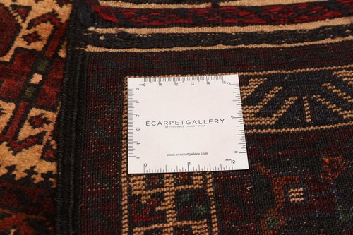 Vintage Hand-Knotted Area Rug 4'3" x 6'3" Traditional Wool Carpet - Picture 9 of 9