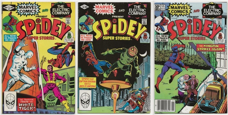 Spidey Super Stories lot 55 56 57