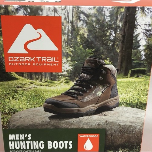 Ozark Trail Men's Brush Ankle High Waterproof Camo Mid Hiking Boots NEW - Picture 6 of 13