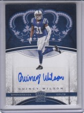QUINCY WILSON 2017 Crown Royale Platinum Rookie Auto #20 Colts