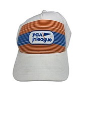PGA Jr. League Patch Cap Adjustable Strapback White Cap