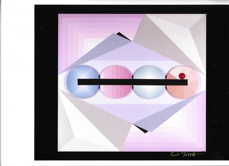 Abstract Art Color Photograph  signed 