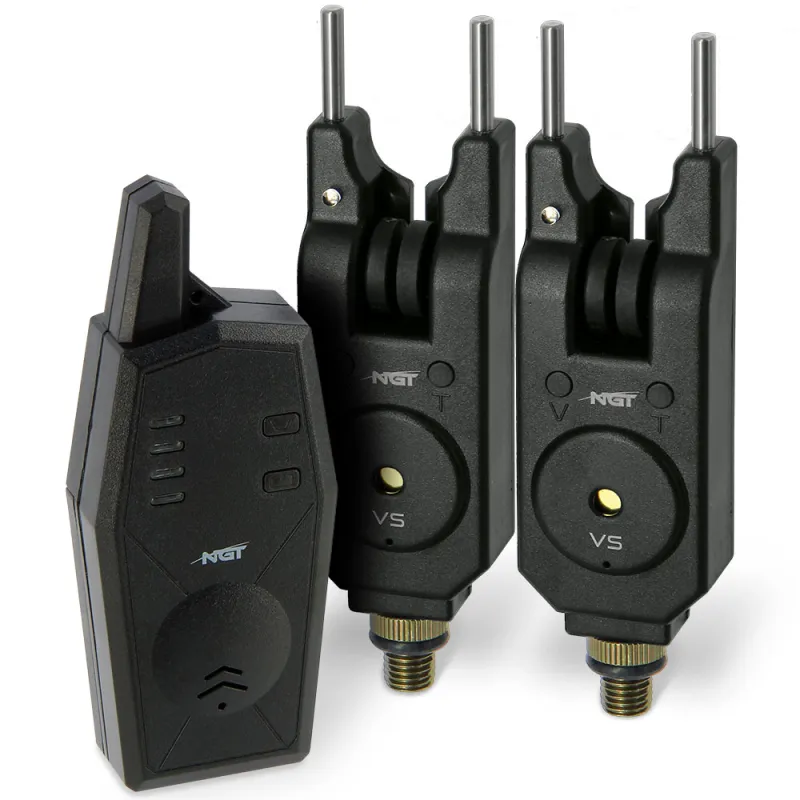 NGT 2+1 Set VS Wireless Bite Alarms With Transmitter Receiver Built In
