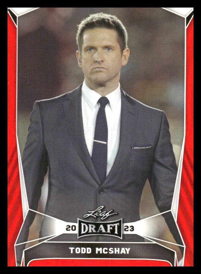 2023 Leaf Draft Red Todd McShay Rc #30