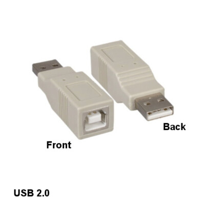 10x USB 2.0 Type A Male to B Female Adapter for Printer Scanner PC Notebook