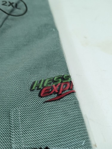 Camisa de Trabajo Hess Express 2XL Camiones con Cuello de Algodón Nuevo de Lote Antiguo - Imagen 2 de 4