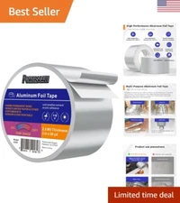 Aluminum Foil Tape - High Temperature Resilience - HVAC Ductwork - 3in x 150ft