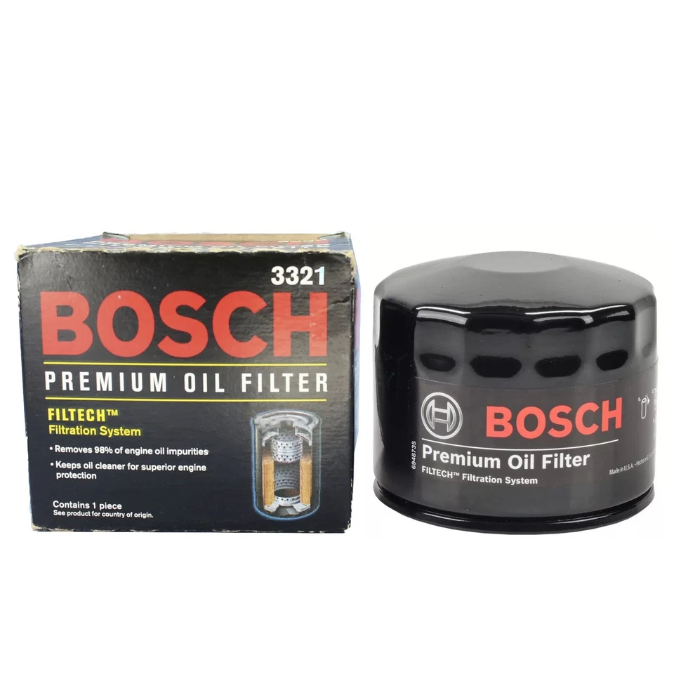 For 1969-1999 Volvo 142 144 745 760 780 850 940 Bosch Oil Filter 4PCS 3321 - Image 4 of 4