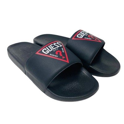 sandals with rainbow logo