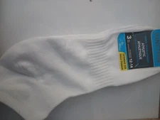 Juncture Men Extended Size 12-14 White Athletic Low Cut Socks Arch Support Lot 9