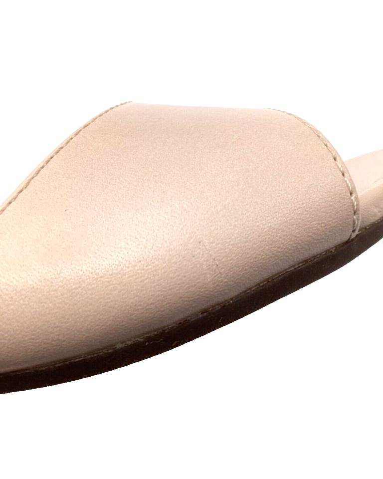 Clarks Womens Abigail Jane Blush Leather Wedge Heel Shoes Sandals Size