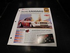 1978 Chevrolet Camaro Spec Sheet Brochure Photo Poster