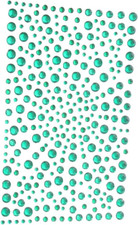 325 Green Diamante Stick on Rhinestone Stickers Gems Cards and Self Adhesive Cra