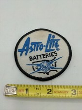 Astro-Lite Batteries Racing Uniform Patch Advertising vintage