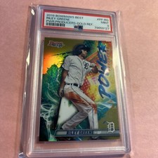 2019 1st Bowman's Best RILEY GREENE RC POWER PRODUCERS PSA Mint GOLD /50