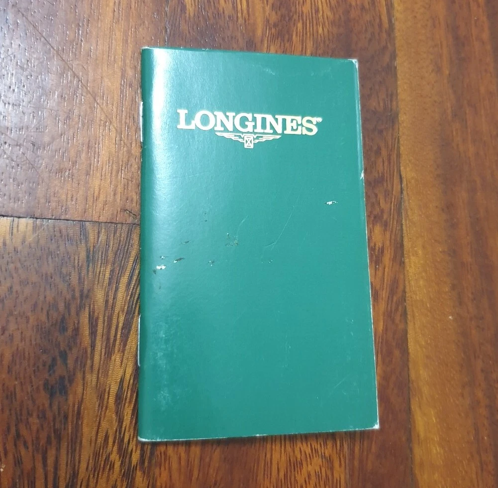 New old stock vintage Longines Warranty & service Booklet, blank unused, no card