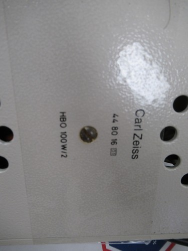 CARL ZEISS GERMANY 448016 HBO 100W/2 LAMP MICROSCOPE PART AS PICTURED &5K-A-30 - 第 8/10 張圖片