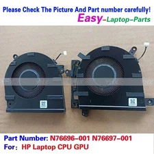 New For HP Laptop CPU GPU Cooling Fan DC5V N76696-001 N76697-001