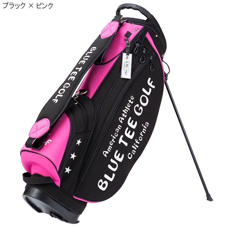 BLUE TEE Golf 2Tone Stand Caddies Bag CB018 9type 46ich 2.5kg 5way