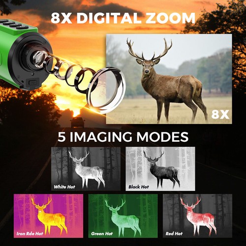 GTMEDIA Ai15 Thermal Imaging Monocular AI 384X288 1.43-inch AMOLED 8x Zoom 32GB - Picture 3 of 23